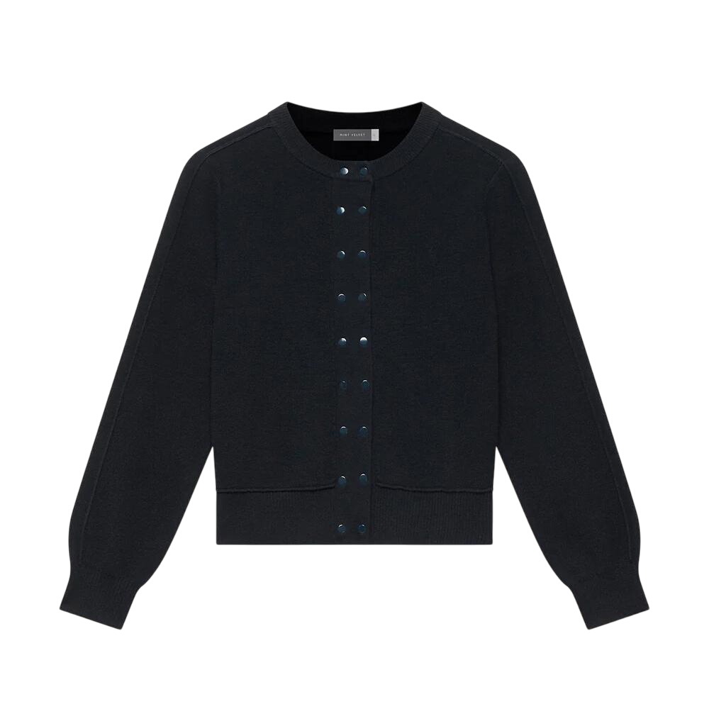 Mint Velvet Navy Lightweight Cotton Blend Cardigan